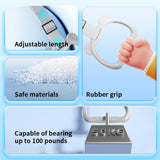 Maxbell Kids Playpen Pull up Rings Improve Balance Lightweight Walking Training Tool Gray