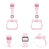 Maxbell Kids Playpen Pull up Rings Improve Balance Lightweight Walking Training Tool Pink