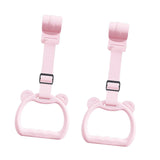 Maxbell Kids Playpen Pull up Rings Improve Balance Lightweight Walking Training Tool Pink