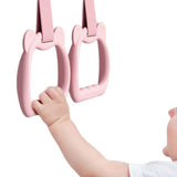 Maxbell Kids Playpen Pull up Rings Improve Balance Lightweight Walking Training Tool Pink