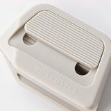 Maxbell Box Cutter Compact Opening Packages Mini Letter Opener for Boxes Office Work Khaki