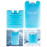 Maxbell 4 Pieces Ice Packs for Lunch Boxes Portable Ice Blocks for Picnics Beach BBQ 100ML