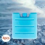 Maxbell 4 Pieces Ice Packs for Lunch Boxes Portable Ice Blocks for Picnics Beach BBQ 100ML