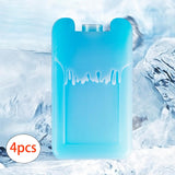 Maxbell 4 Pieces Ice Packs for Lunch Boxes Portable Ice Blocks for Picnics Beach BBQ 150ML