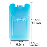 Maxbell 4 Pieces Ice Packs for Lunch Boxes Portable Ice Blocks for Picnics Beach BBQ 150ML