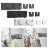 Maxbell Retractable Clothesline Indoor Drying Clothes Line for Shower Room Apartment Gray