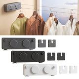 Maxbell Retractable Clothesline Indoor Drying Clothes Line for Shower Room Apartment Gray