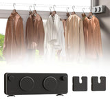 Maxbell Retractable Clothesline Indoor Drying Clothes Line for Shower Room Apartment Black