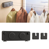 Maxbell Retractable Clothesline Indoor Drying Clothes Line for Shower Room Apartment Black