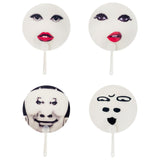 Maxbell Round Fan Lightweight DIY Crafts Decorative Fan for Dance Party Decor Travel Style A