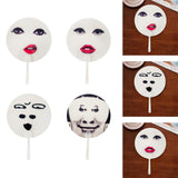 Maxbell Round Fan Lightweight DIY Crafts Decorative Fan for Dance Party Decor Travel Style A