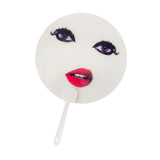 Maxbell Round Fan Lightweight DIY Crafts Decorative Fan for Dance Party Decor Travel Style B