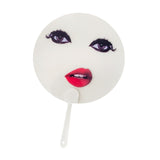 Maxbell Round Fan Lightweight DIY Crafts Decorative Fan for Dance Party Decor Travel Style B