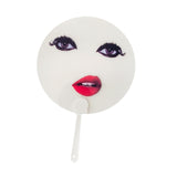 Maxbell Round Fan Lightweight DIY Crafts Decorative Fan for Dance Party Decor Travel Style B