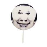 Maxbell Round Fan Lightweight DIY Crafts Decorative Fan for Dance Party Decor Travel Style C