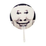 Maxbell Round Fan Lightweight DIY Crafts Decorative Fan for Dance Party Decor Travel Style C