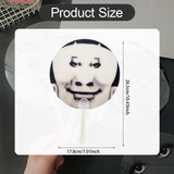 Maxbell Round Fan Lightweight DIY Crafts Decorative Fan for Dance Party Decor Travel Style C