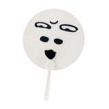 Maxbell Round Fan Lightweight DIY Crafts Decorative Fan for Dance Party Decor Travel Style D