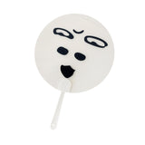 Maxbell Round Fan Lightweight DIY Crafts Decorative Fan for Dance Party Decor Travel Style D