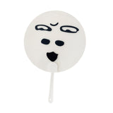 Maxbell Round Fan Lightweight DIY Crafts Decorative Fan for Dance Party Decor Travel Style D