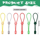Maxbell 6x Adjustable Clay Bag Ties Sturdy Bag Closure for Market Cafe Shopping Mall