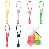 Maxbell 6x Adjustable Clay Bag Ties Sturdy Bag Closure for Market Cafe Shopping Mall