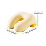 Maxbell Desk Napping Pillow with Zipper Office Sleeping Pillow for Car Office School Yellow