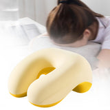 Maxbell Desk Napping Pillow with Zipper Office Sleeping Pillow for Car Office School Yellow