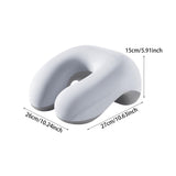 Maxbell Desk Napping Pillow with Zipper Office Sleeping Pillow for Car Office School Gray