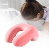 Maxbell Desk Napping Pillow with Zipper Office Sleeping Pillow for Car Office School Pink