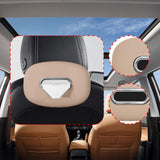 Maxbell Car Tissue Holder Silicone for Outdoor Travel Trucks Center Consoles Armrest Beige