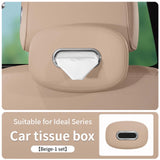 Maxbell Car Tissue Holder Silicone for Outdoor Travel Trucks Center Consoles Armrest Beige