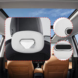 Maxbell Car Tissue Holder Silicone for Outdoor Travel Trucks Center Consoles Armrest White