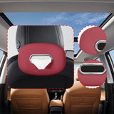 Maxbell Car Tissue Holder Silicone for Outdoor Travel Trucks Center Consoles Armrest Red