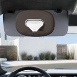 Maxbell Car Tissue Holder Silicone for Outdoor Travel Trucks Center Consoles Armrest Brown