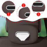 Maxbell Car Tissue Holder Silicone for Outdoor Travel Trucks Center Consoles Armrest Brown