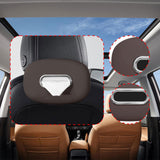 Maxbell Car Tissue Holder Silicone for Outdoor Travel Trucks Center Consoles Armrest Brown