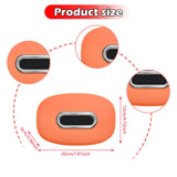 Maxbell Car Tissue Holder Silicone for Outdoor Travel Trucks Center Consoles Armrest Orange
