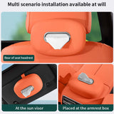 Maxbell Car Tissue Holder Silicone for Outdoor Travel Trucks Center Consoles Armrest Orange