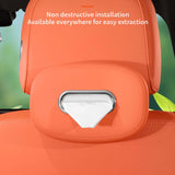 Maxbell Car Tissue Holder Silicone for Outdoor Travel Trucks Center Consoles Armrest Orange