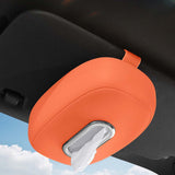 Maxbell Car Tissue Holder Silicone for Outdoor Travel Trucks Center Consoles Armrest Orange