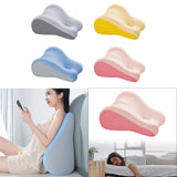 Maxbell Leg Support and Elevate Pillow Ergonomic Memory Foam Reading Pillow for Dorm Gray