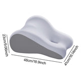 Maxbell Leg Support and Elevate Pillow Ergonomic Memory Foam Reading Pillow for Dorm Gray