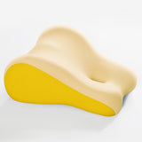 Maxbell Leg Support and Elevate Pillow Ergonomic Memory Foam Reading Pillow for Dorm Yellow