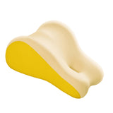 Maxbell Leg Support and Elevate Pillow Ergonomic Memory Foam Reading Pillow for Dorm Yellow