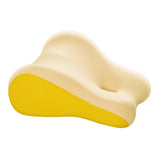 Maxbell Leg Support and Elevate Pillow Ergonomic Memory Foam Reading Pillow for Dorm Yellow