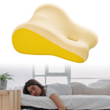 Maxbell Leg Support and Elevate Pillow Ergonomic Memory Foam Reading Pillow for Dorm Yellow