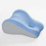 Maxbell Leg Support and Elevate Pillow Ergonomic Memory Foam Reading Pillow for Dorm Blue