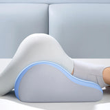 Maxbell Leg Support and Elevate Pillow Ergonomic Memory Foam Reading Pillow for Dorm Blue