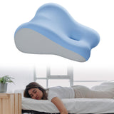 Maxbell Leg Support and Elevate Pillow Ergonomic Memory Foam Reading Pillow for Dorm Blue